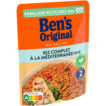 Ben's Original Riz Micro Ondable Complet Méditerranéen 2mn Ben's Original - 250g