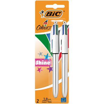 Image de Stylo bille 4 couleurs BIC shine
