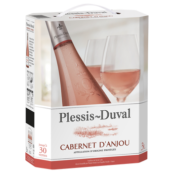 Image de Vin rosé AOC AOP, Cabernet d'Anjou "Plessis Duval",fontaine à vin