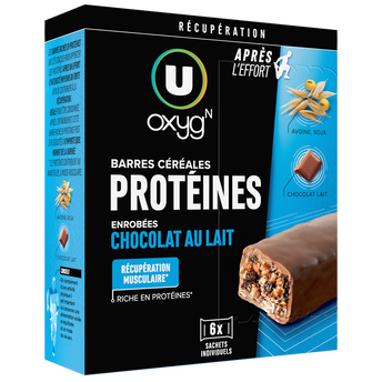 Image de U OXYGN
Barres protéinées au chocolat