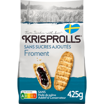 Image de Pains grillés suédois froment s/sucre ajouté KRISPROLLS