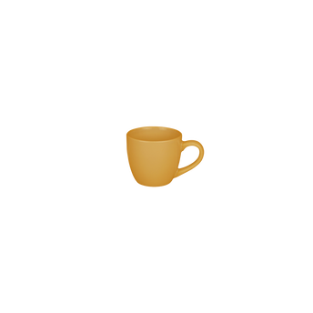 Image de TASSE A CAFE JAUNE SAFRAN 20CL