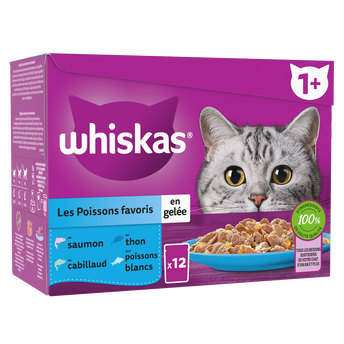Image de Sachets fraîcheur chat Les Poissons favoris en gelée WHISKAS