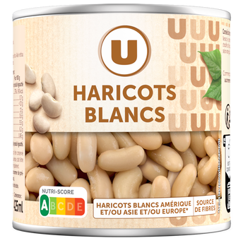 Image de U
Haricots blancs préparés - Boîte