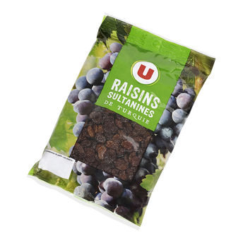 Image de U
Raisins secs Sultanine, calibre 235/265, sans conservateur