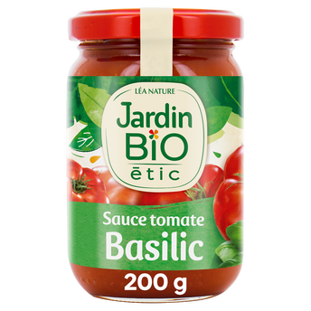 Image de Sauce tomate au basilic bio JARDIN BIO, bocal de