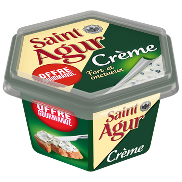 Saint Agur Fromage Fondu Pasteurisé Crème De Fromage Saint Agur, 25%mg, 155g