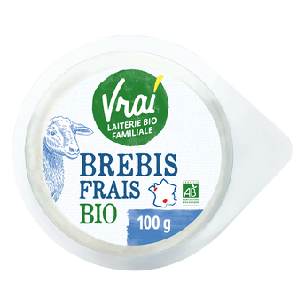 Image de Fromage au lait pasteurisé bio de brebis VRAI, 17% de MG