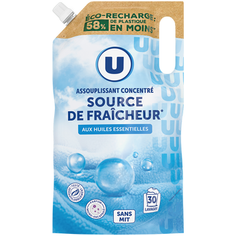 Image de U
Adoucissant concentré parfum source de fraîcheur  recharge