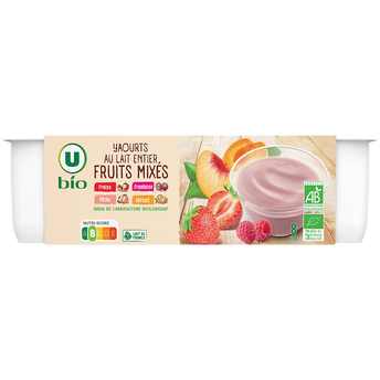 Image de U BIO
Yaourts brassés à la pulpe de fruits