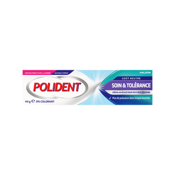 Image de POLIDENT CREME FIXATIVE SOIN & TOLERANCE 0%
