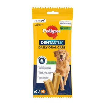 Image de Bâtonnets à mâcher grand chien Dentastix PEDIGREE x7