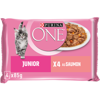 Image de Sachets fraîcheur pour chaton JUNIOR Saumon PURINA ONE
