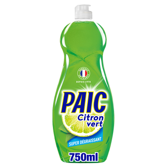 Image de Liquide vaisselle citron vert PAIC flacon