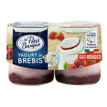 Image de Yaourt de brebis sur lit fruits rouges LE PETIT BASQUE