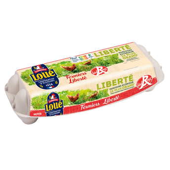 Image de Oeufs Plein air Label Rouge Fermier LOUE - Boîte de