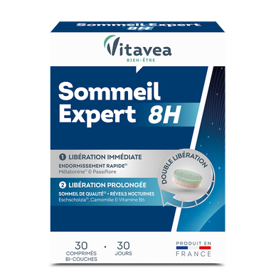 Complément Alimentaire Pour Le Sommeil Vitavea - 1,9 Mg - Boîte De 60 Comprimés - Neuf Sous Emballage