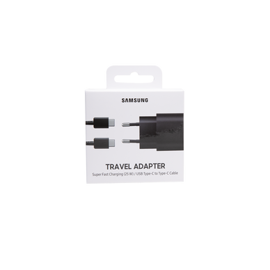 Chargeur avec câble SAMSUNG USB/C noir ultra rapide 25W - Super U, Hyper U,  U Express 