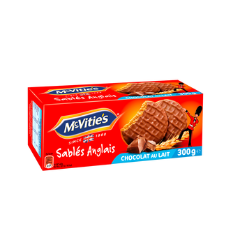 Image de Biscuits nappés de chocolat lait Original MC VITIES