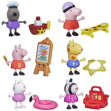 Figurine Peppa et ses amis PEPPA PIG avec un accessoire-dès 3 ans