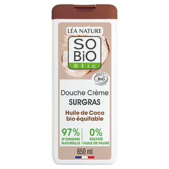 Image de Douche crème surgras à l'huile de coco bio SO'BIO