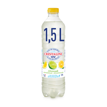 Image de Eau aromatisée au jus de fruits citronnade CRISTALINE 1,5