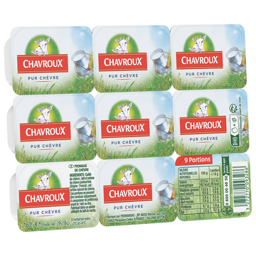 Chavroux Fromage De Chèvre Frais Chavroux - 9 Portions 162g