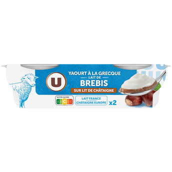 Image de U
Yaourt à la grecque sur lit de châtaigne au lait de brebis