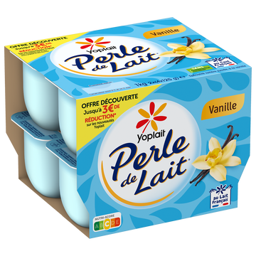 Yoplait Spécialité Laitière Sucrée Vanille Perle De Lait, 8x125g