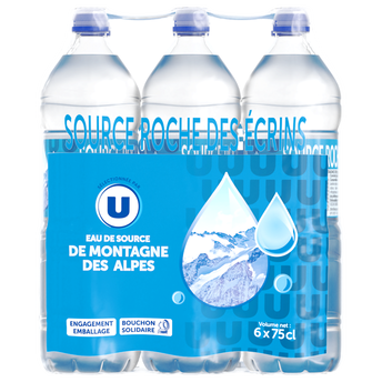Image de U
Eau de source montagne des Alpes  6 bouteilles bouchon sport de