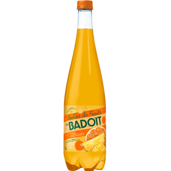 Image de Eau gazeuse aromatisée Fruits Exotiques BADOIT BULLES DE FRUITS