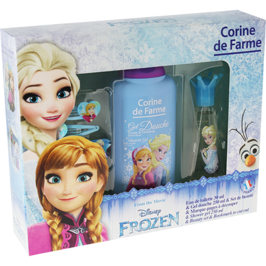 Coffret Frozen Disney eau de toilette CORINE FARME, 30ml + douche 250ml +  barrette + bracelet - Super U, Hyper U, U Express 
