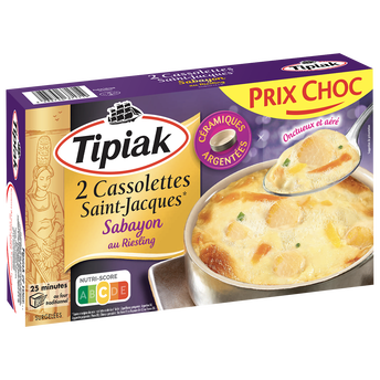 Image de Cassolettes noix St Jacques sabayon riesling TIPIAKx2