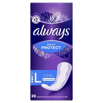 Image de Protège-slip long dailies extra protect 0% parfum ALWAYS