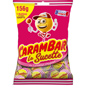 Image de Bonbons Sucetes Caramel CARAMBAR - Sachet de