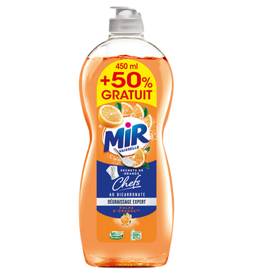 Liquide Vaisselle Secret Grds Chefs Pulpe Orange MIR 450ml + 50% offert -  Super U, Hyper U, U Express 