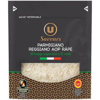 Image de U SAVEURS
Parmigiano Reggiano AOP râpé lait cru