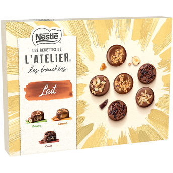 Image de Confiserie Chocolat Bouchées Chocolat Lait LES RECETTES DE L'ATELIER -189