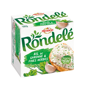 Rondelé Fromage À Tartiner Ail Et Fines Herbes Rondelé President - 125g
