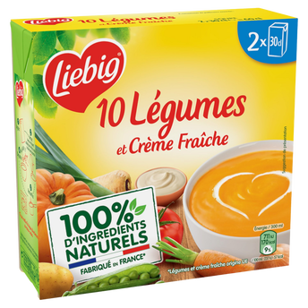 Image de Soupe 10 légumes à la crème fraiche LIEBIG, briques