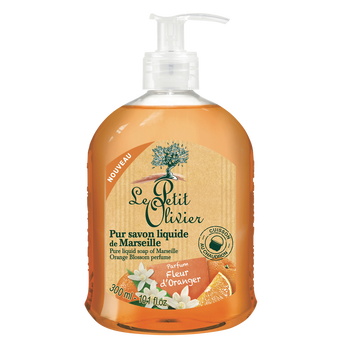 Image de Savon liquide Marseille fleur oranger LE PETIT OLIVIER