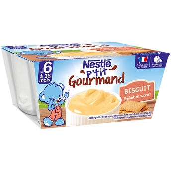 Image de Desserts lactés P'TIT GOURMAND Biscuit