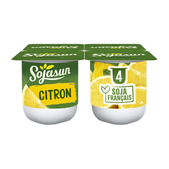 Image de Spécialité au soja fermentée sucrée aux fruits enrichie en calcium citron SOJASUN