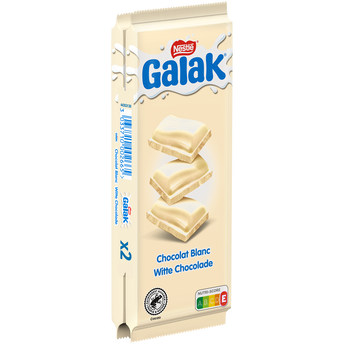 Image de Chocolat blanc GALAK - 2 tablettes de