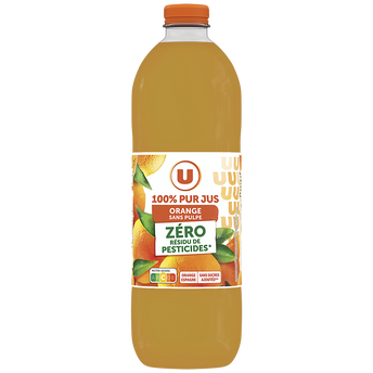 Image de U
Pur jus d'orange sans pulpe zrp filière pet 2