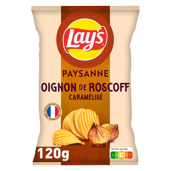 Image de Chips Paysannes Saveur Oignons de Roscoff Caramélisés - LAY'S