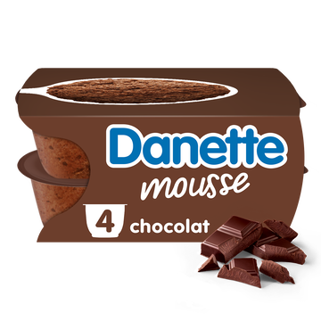 Danone Mousse Au Chocolat Danette - 4x60g