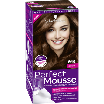 Image de Coloration permanente 668 noisette SCHWARZKOPF PERFECT MOUSSE