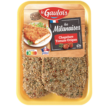 Image de Escalope de dinde milanaise tomate/origan LE GAULOIS, x2 280 g