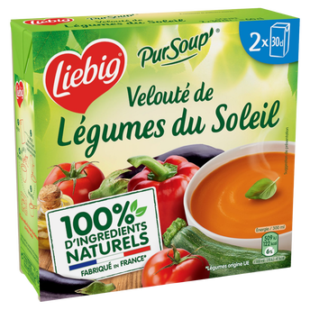 Image de Soupe Pur'Soup velouté de légumes du soleil LIEBIG, 2 briques de